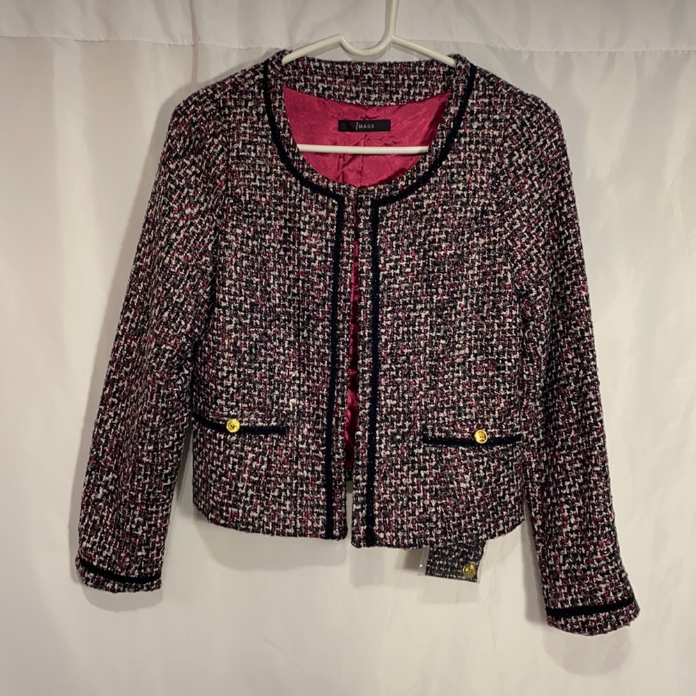 NEW - Open front tweed jacket